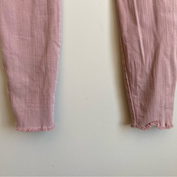 Pistola Pink Denim Cropped Skinny Jean With Side Zip Bottom 28 - Picture 7 of 14